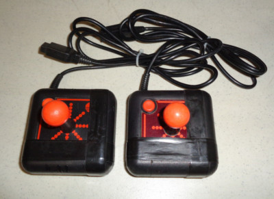 ~Lot of 2x Suncom Slik Stik Commodore 64 Atari Amiga Joystick ~Untested~