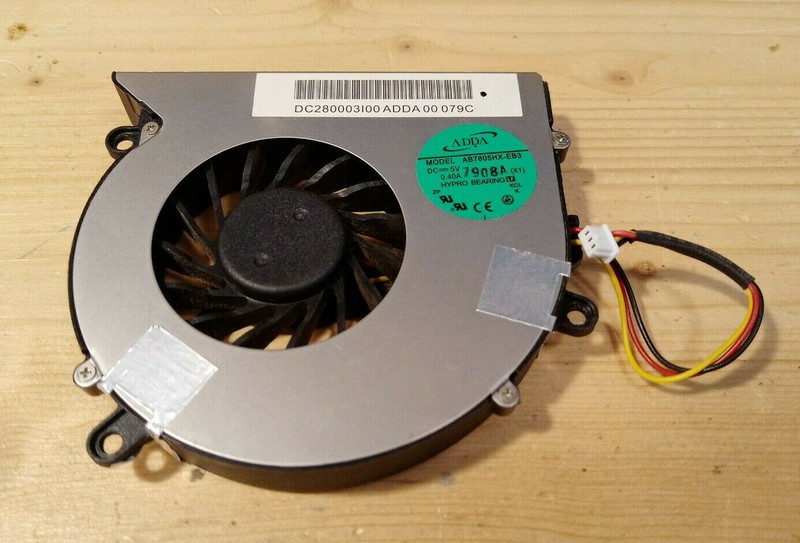 Ventilateur Acer Aspire Icl50 // Adda Ab7805hx-Eb3 // Dc280003i00