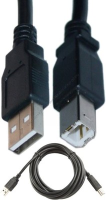 Lot100 10ft USB2.0 A~B AB Printer/Device/Scanner Cable/Cord/Wire PC/MAC {BLACK