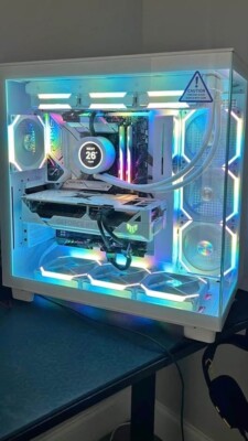 Custom Full white Gaming Pc