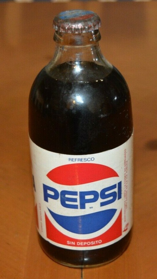 VINTAGE PEPSI COLA FROM MEXICO THE 1980'S NEW STILL FULL FAT