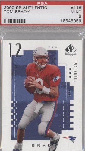 2000 SP Authentic Tom Brady #118