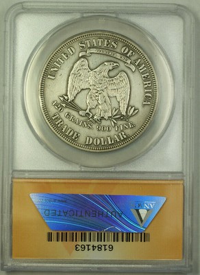 1879 Proof Trade Dollar $1 Coin ANACS AU PF-50 Details RJS