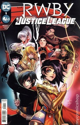 RWBY Justice League 1A Andolfo NM 2021 Stock Image