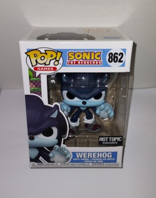 Funko Pop! Games Sonic the Hedgehog WEREHOG #862 Hot Topic Exclusive New