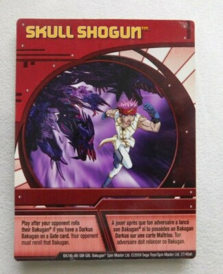 Bakugan Battle Brawlers ''SKULL SHOGUN'' Ability Card 27/48ah BA746