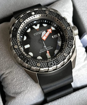 Citizen Promaster Automatic Sapphire Super Titanium Black Dial Watch NB6004-08E