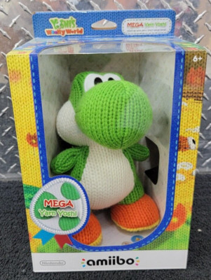 MEGA YARN YOSHI AMIIBO NINTENDO BRAND NEW SEALED YOSHI WOOLY WORLD