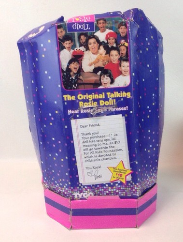 Rosie O'Donnell 90's Talking Doll Plush The Rosie O'Doll Says 5 Phrases 1997 ABC