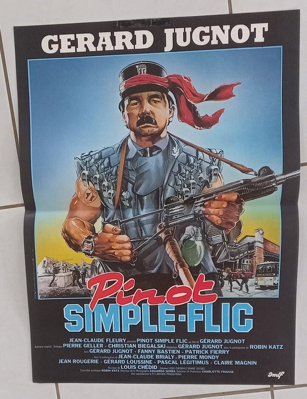 Affiche Cinema Pinot Simple Flic  1984