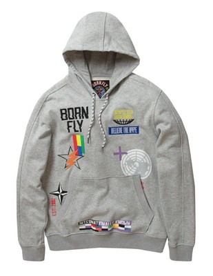 Мужская толстовка Born Fly Heather Autobahn с капюшоном - S