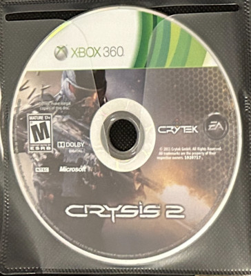 Crysis 2 (Microsoft Xbox 360, 2011) -- NO BOX