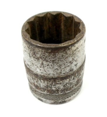 None Better 13/16'' 12 Point Socket 1/2'' Drive NB Chrome Vanadium 13-16 C-24 USA