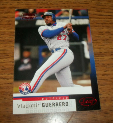 2004 Leaf Press Proof Red Vladimir Guerrero #161 HOF