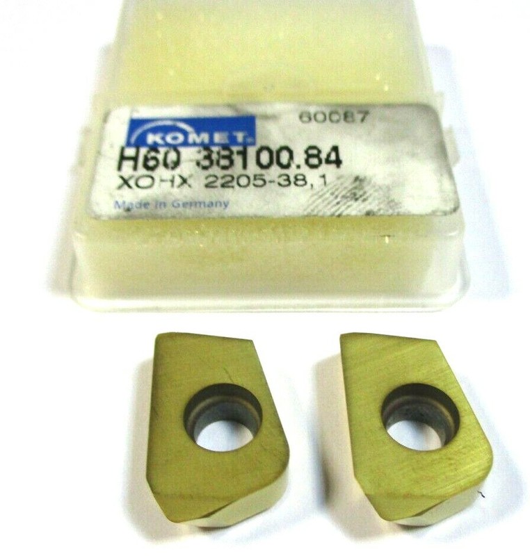 2 Komet Wendeplatten Zum Bohren Xohx 2205 -38,1 H60 38100.84 Neu H35786