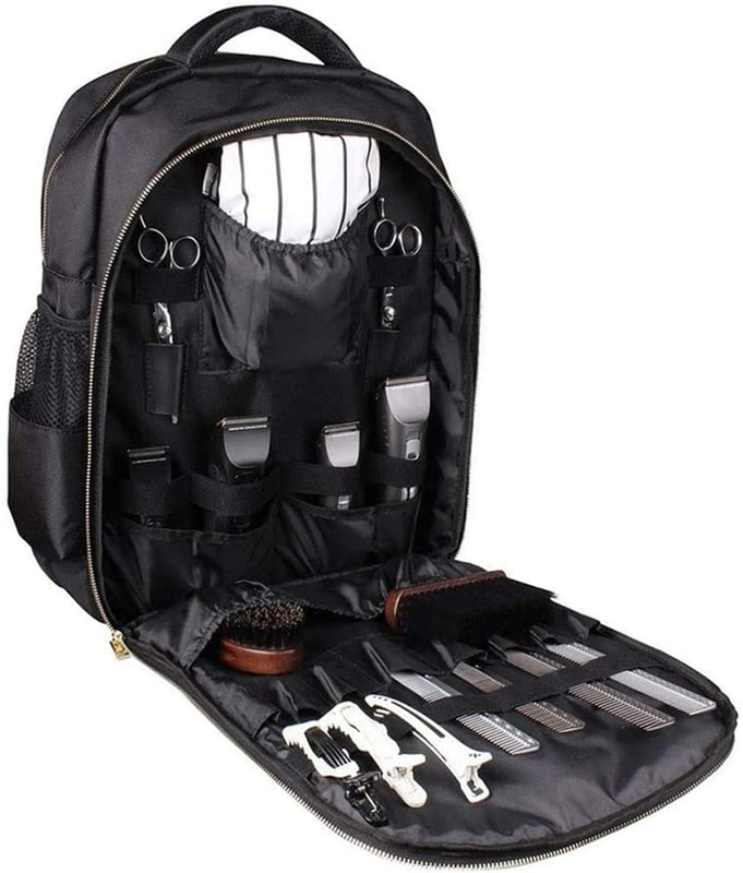 Portable Backpack for Clippers and Supplies Hair Clippers Organizer Bag Large Cl