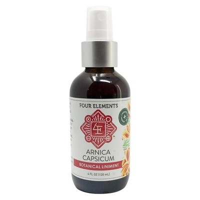 Four Elements Organic Herbals Arnica Capsicum Liniment 4 унции жидкости