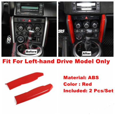 Accessories Window Lift Button Trim For Subaru BRZ / Toyota GT86 2013 - 2021 Red