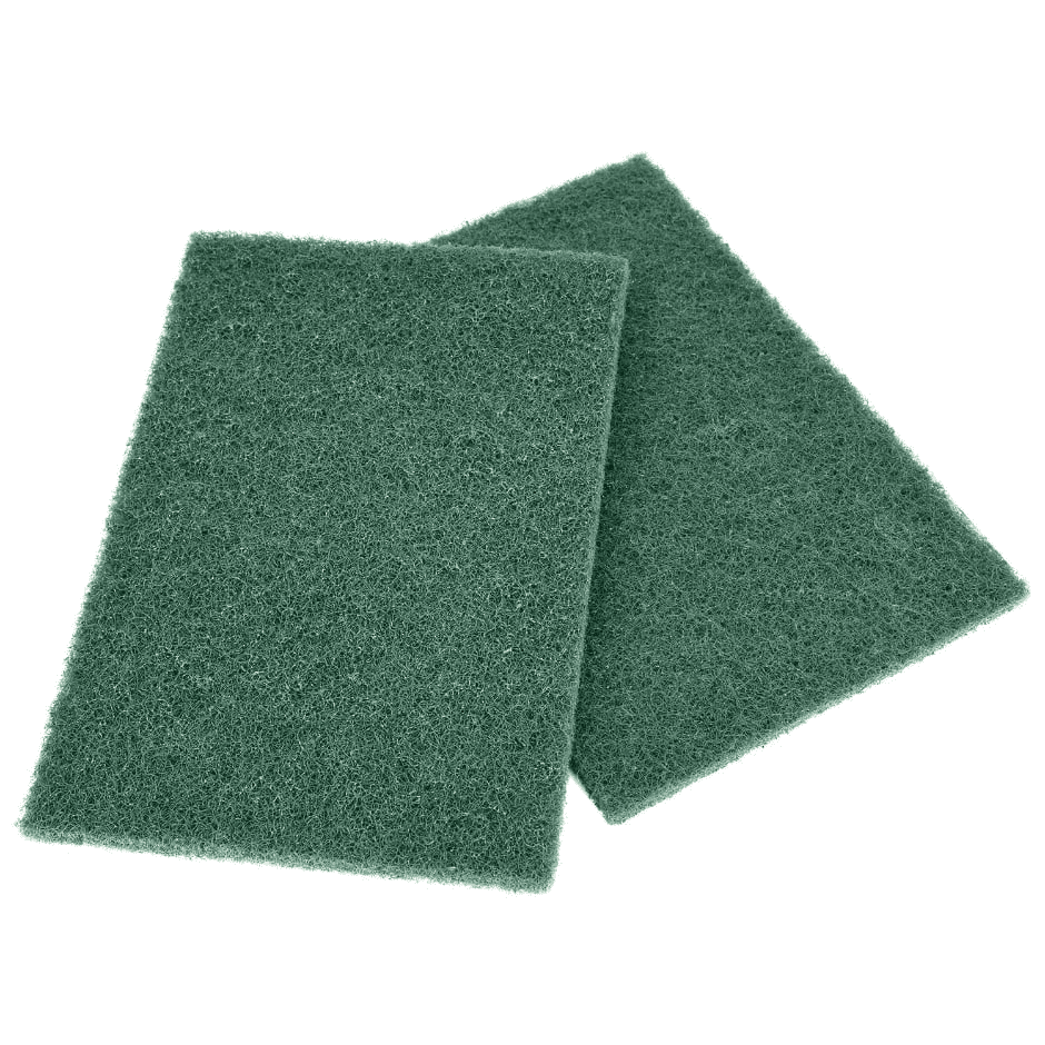 ( 5 Pk =20 ) Scrub Buddies Green Pads Heavy Duty Scouring Cleaning 4 Each 4"x 6"