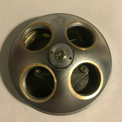 Microscope Objective Lens Turret with 4 RMS-Threaded (15mm) Mounting Ports Metal