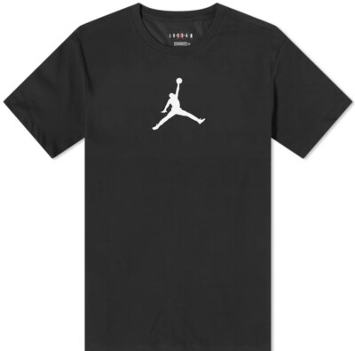 

Мужская черная маленькая футболка с логотипом Jordan Jumpman, Черный