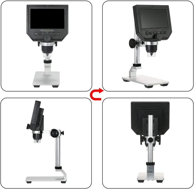 Aluminum Alloy Stand Holder for Usb/Wi-Fi Digital Microscope, Bysameyee Universa