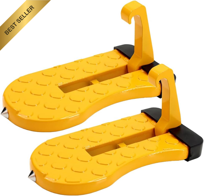 2 Pcs Car Door Step,With Glass Breaker Safety Hammer,Sturdy Car Assist Pedal,Roo