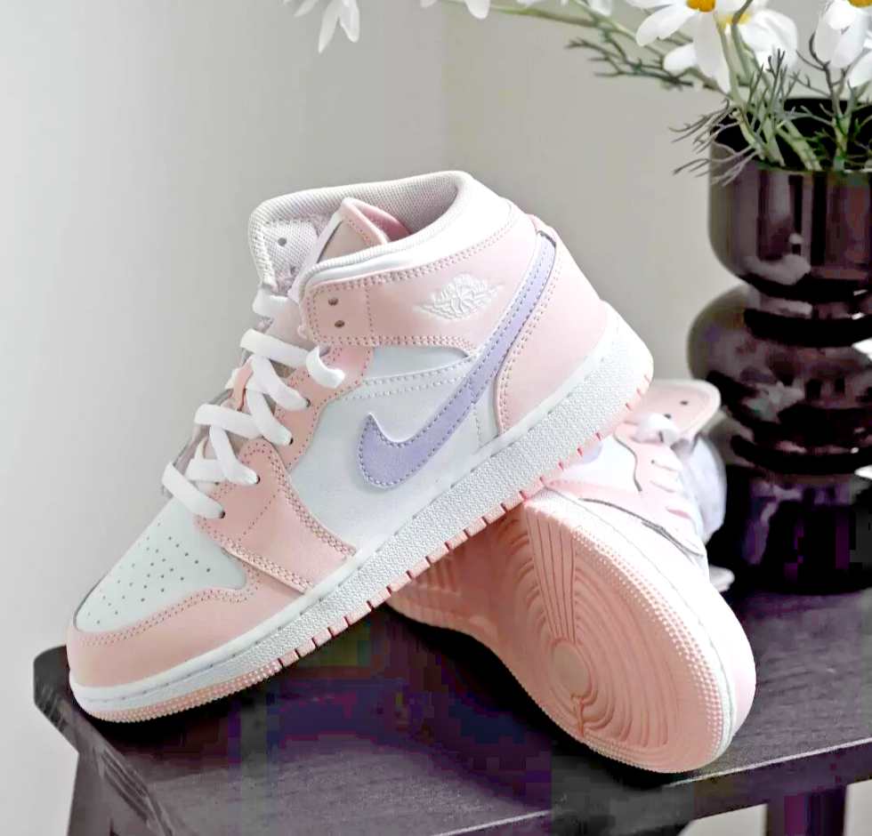 Nike Air Jordan 1 Mid Pink Wash FD8780-601 GS & Womens Shoes Nike Air Jordan 1 Mid Pink Wash FD8780-601 GS & Womens Shoes