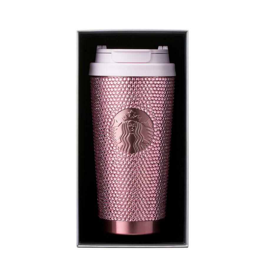 Starbucks Korea 2024 SS Yunseul rhinestone pink tumbler