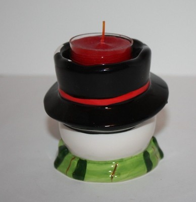 Tea Lite Snowman Candle Holder