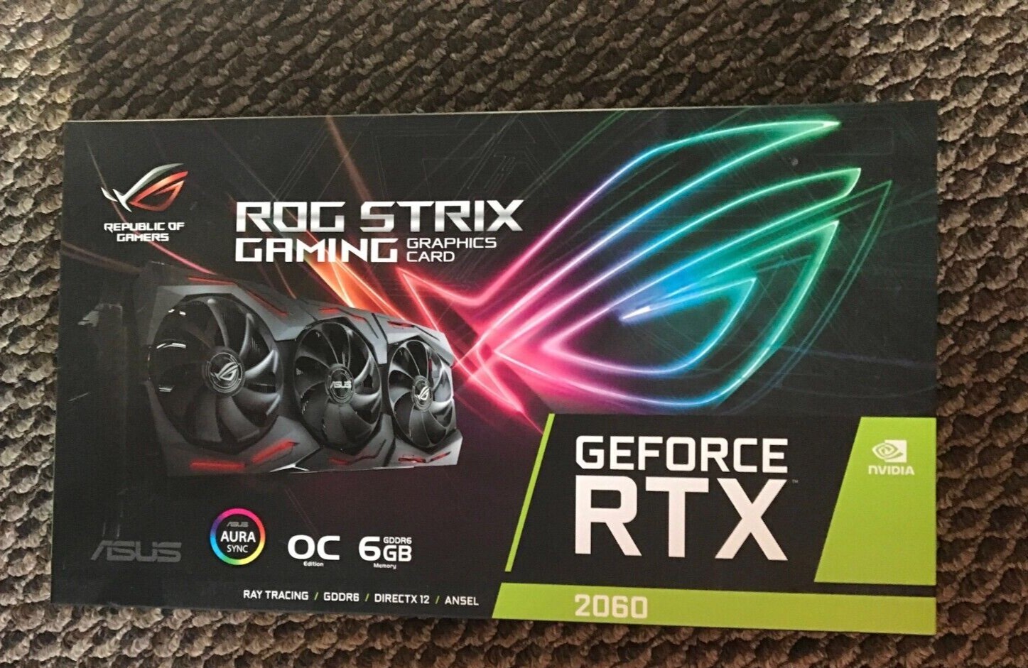 Asus ROG Strix NVIDIA GeForce RTX 2060 OC 6G ROG-STRIX