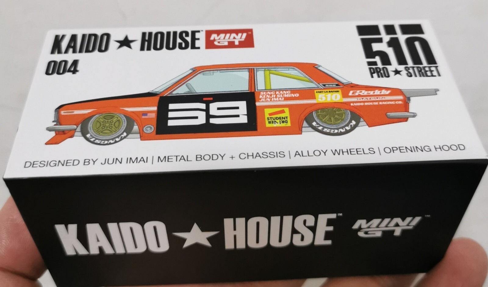 MINIGT x Kaido House 004 chase Datsun 510 Pro Street SK510
