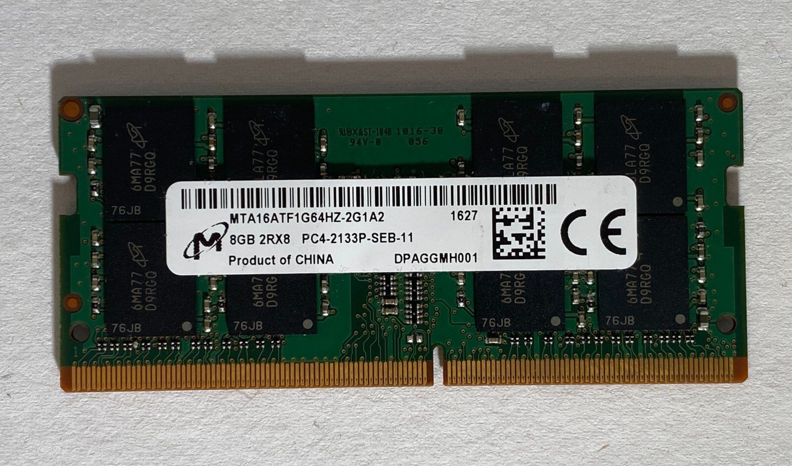 Micron 8GB 2Rx8 PC4-2133P-SEB-11 Laptop Memory RAM