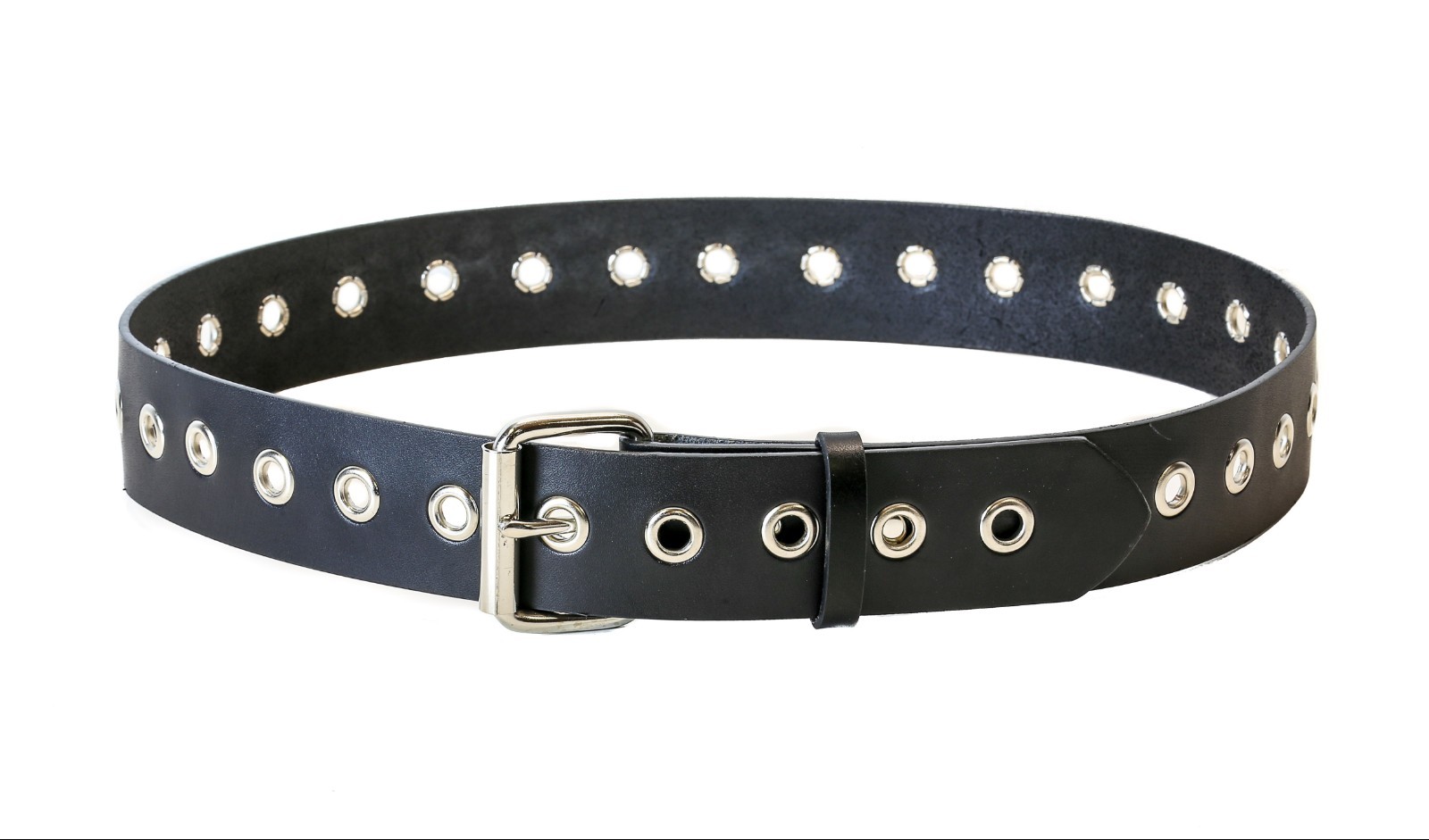 小物 BLACKMEANS SID BELT Black Leather 5 Ring Narrow Bondage Belt Punk, Sid Vicious