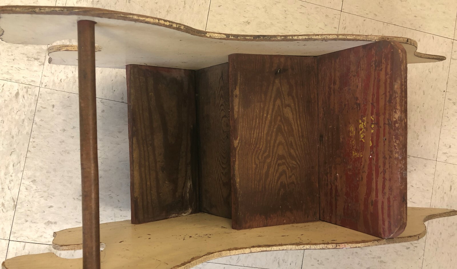 VINTAGE ORIGINAL WOODEN HORSE Seated Toddler ROCKER FUN ROCKING HORSE