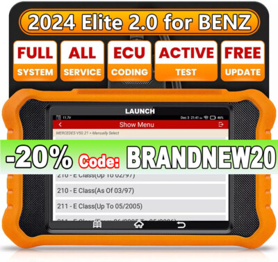 LAUNCH Creader Elite for Mercedes-Benz Car Diagnostic Tool Scanner K-y Coding