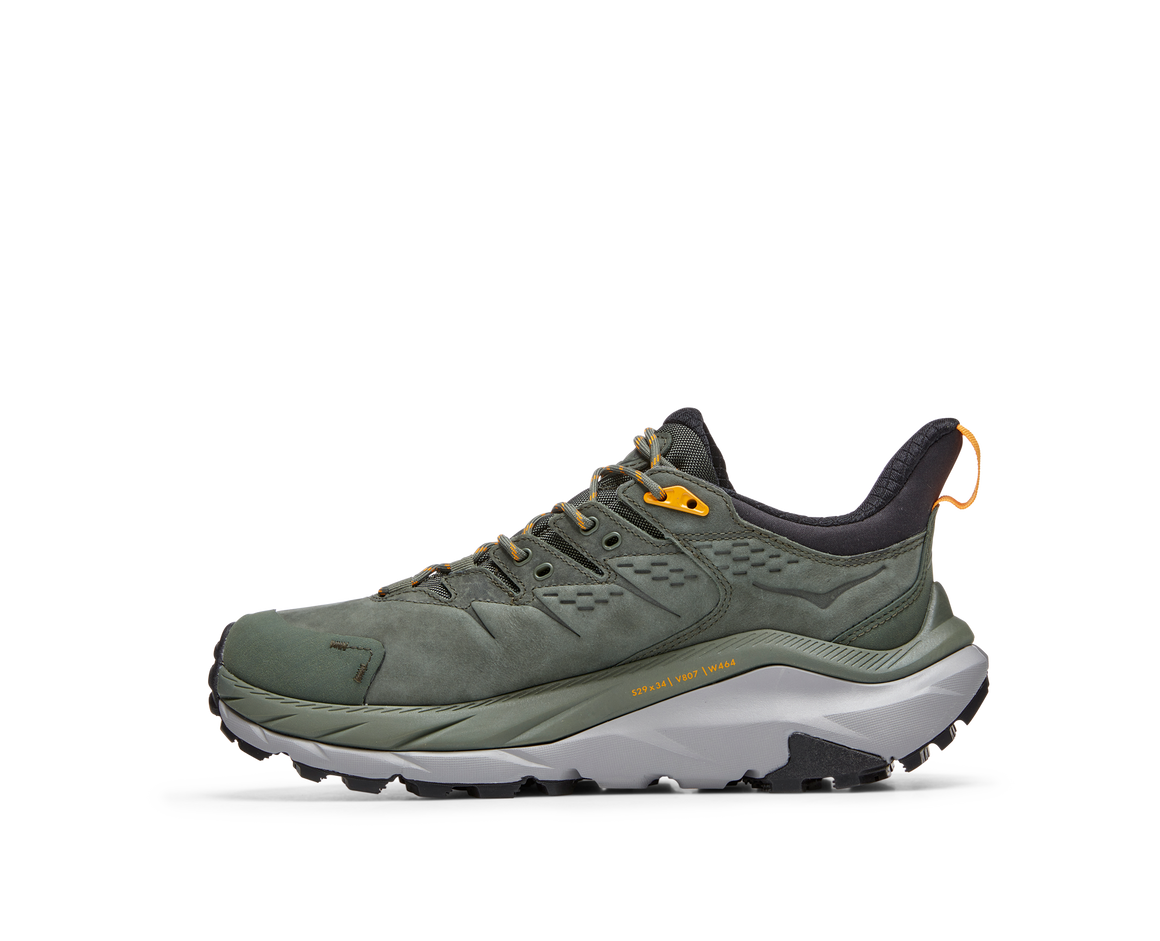 Pre-owned Hoka One One Men's Kaha 2 Low Gtx Thyme Radiant Yellow Gore-tex 1123190