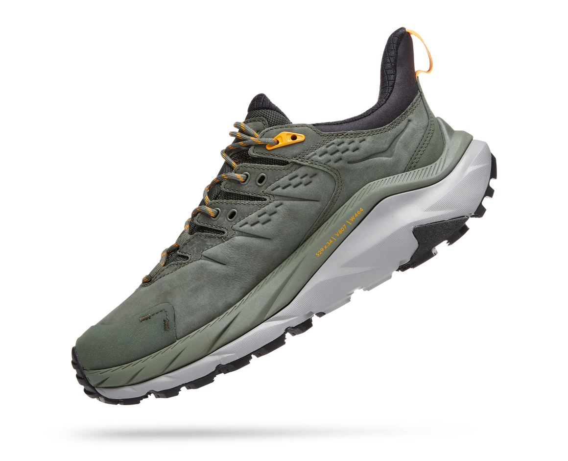 Pre-owned Hoka One One Men's Kaha 2 Low Gtx Thyme Radiant Yellow Gore-tex 1123190