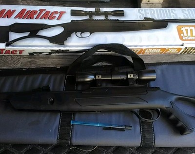 Hatsan AirTact .177 Strong 1300fps Pellet Rifle, Scope, Case, Pen