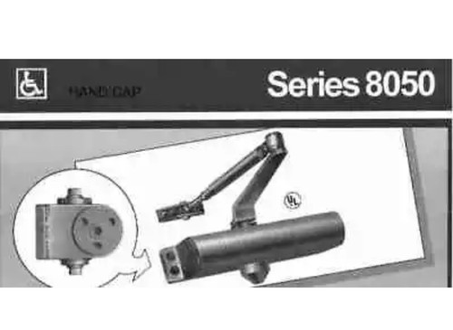 International 8051-TP AL Door Closer, Adjustable Aluminum Finish