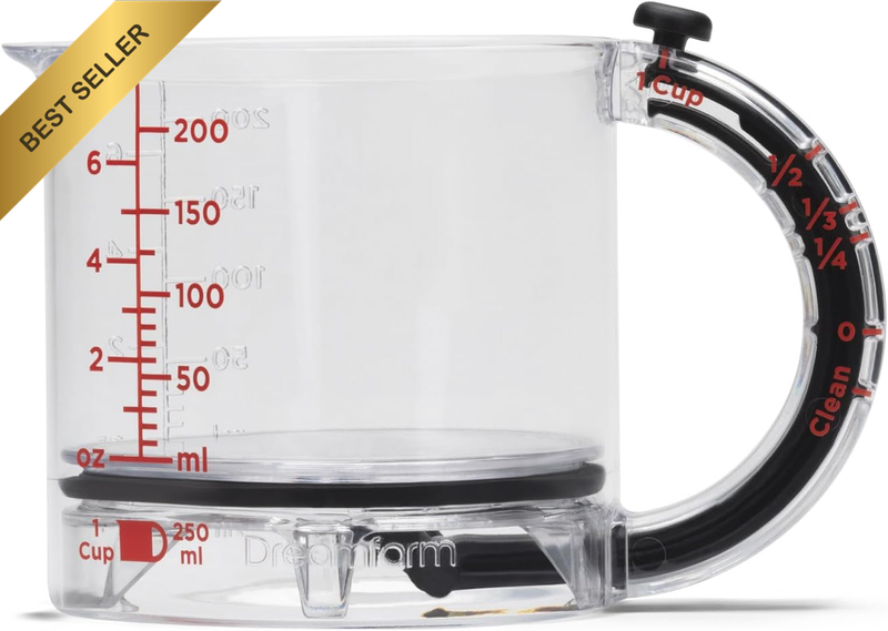 Upcup All-In-1 Adjustable Measuring Cup, Metric & Imperial Measurements up to 1