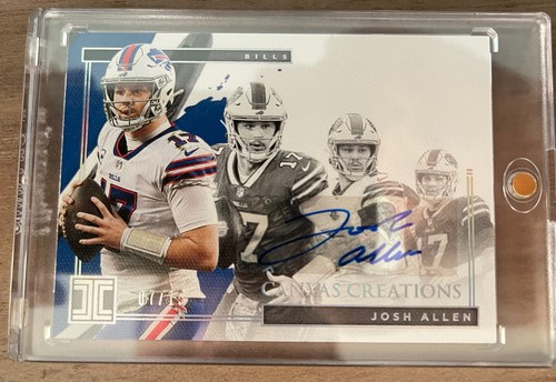 2021 Panini Impeccable Canvas Creations Josh Allen Auto #/15 2021 Panini Impeccable Canvas Creations Josh Allen Auto #/15