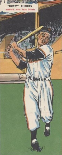 1955 Topps Double Headers - Dusty Rhodes Jim Davis #27-28