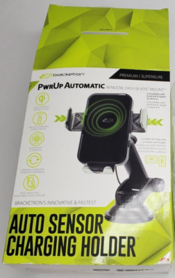 Bracketron PwrUp Qi Automatic Dash / Window / Vent Mount - Black BT2-954-2