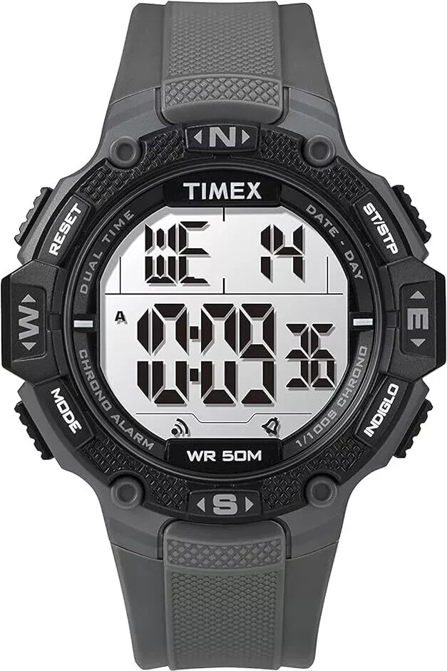 Pre-owned Timex Tw5m41100, Men's Digital Watch, Indiglo, Alarm, Stopwatch