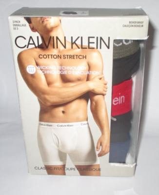 Calvin Klein Men's Cotton Stretch 3-Pack Boxer Brief