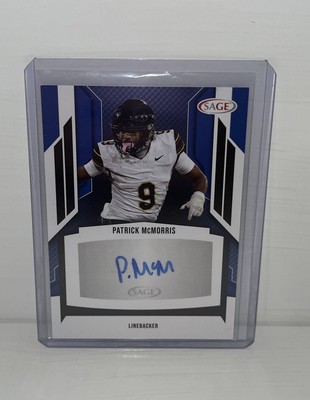 2024 Sage Patrick McMorris RC Autograph #A-PM Dolphins