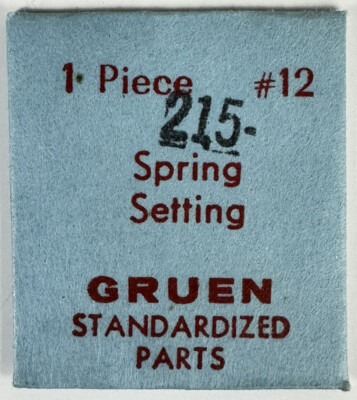 GRUEN FACTORY EB440 CAL215 SPRING SETTING NOS JEWELER WATCH REPAIR PART WP2