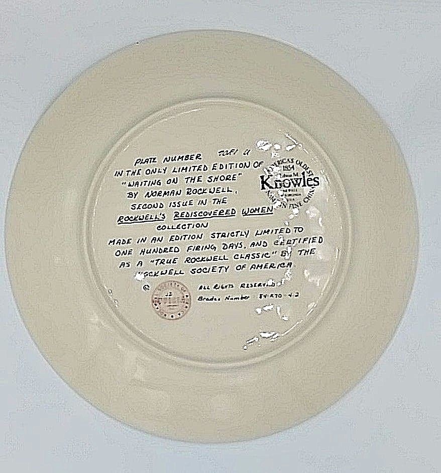 Norman Rockwell Waiting on the Shore Collector Platte P195