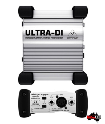 Behringer DI100 Ultra-DI Active DI Box Direct Injection Box 